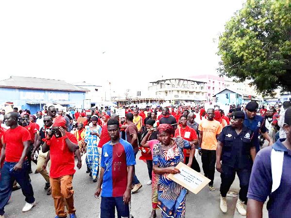 Ghana news NDC stages "you are killing us" demonstration