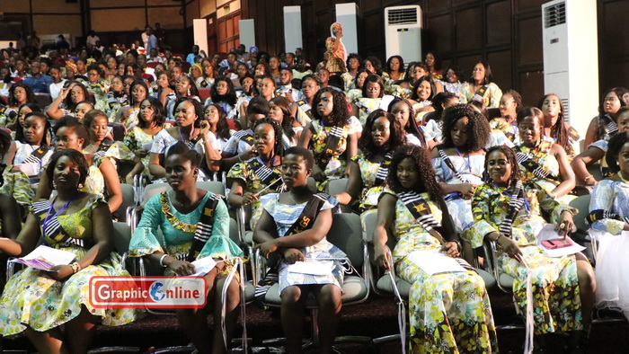 A section of the graduating students