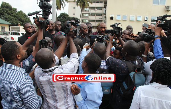 Minority Whip, Muntaka Mubarak briefing the media on the group's decisions