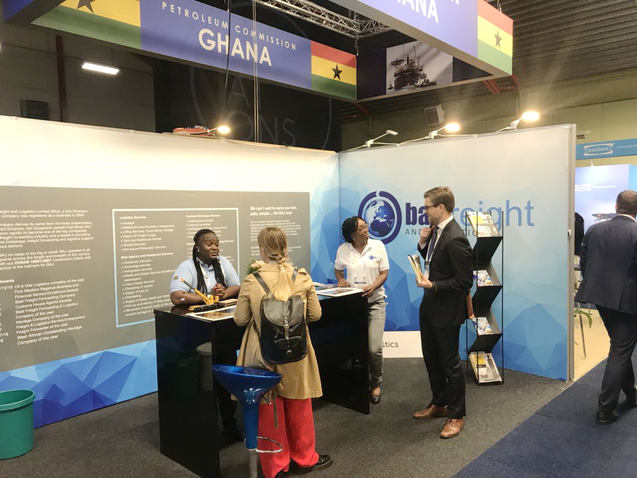 Participants at the Ghana stand at the ONS 2018