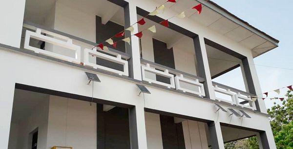 Solar panels installed on a classroom block 