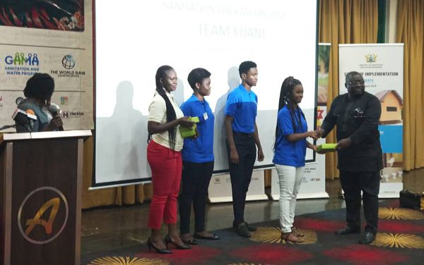 Some of winners with their cheque