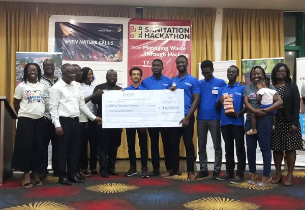 Some of winners with their cheque