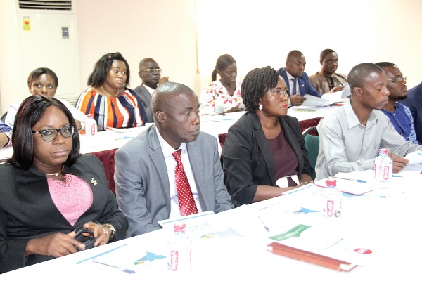 Mr Charles Ayamdoo (inset), Director, Anti-Corruption, Commission on Human Rights and Administrative Justice (CHRAJ), launching the National Anti-Corruption Action Plan (NACAP). Picture: EDNA ADU-SERWAA