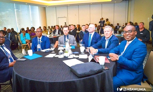 Vice-President Dr Mahamudu Bawumia addressing the  Canada-Ghana Economic Summit  in Vancouver, Canada