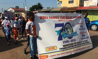 Holy Family Catholic Church is 70 years