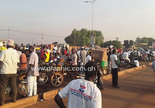 Waiting for the president: A section of the crowd that waited tirelessly for President Akufo-Addo  Waiting for the president: A section of the crowd that waited tirelessly for President Akufo-Addo