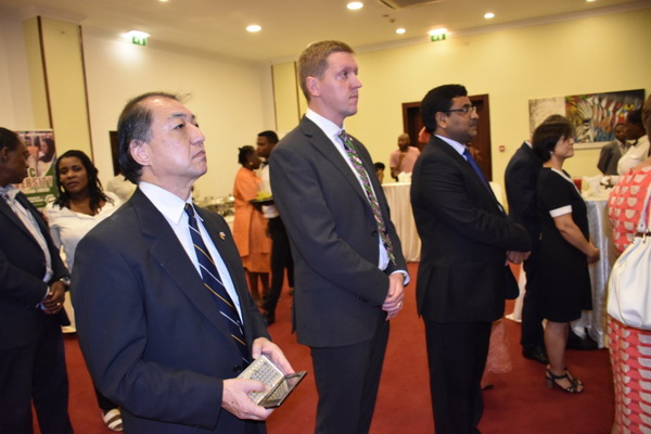 Some members of the diplomatic corps Some members of the diplomatic corps