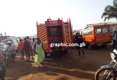 Fire Service personnel are at the grounds