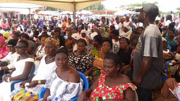 Some traders during the official opening of the news Market