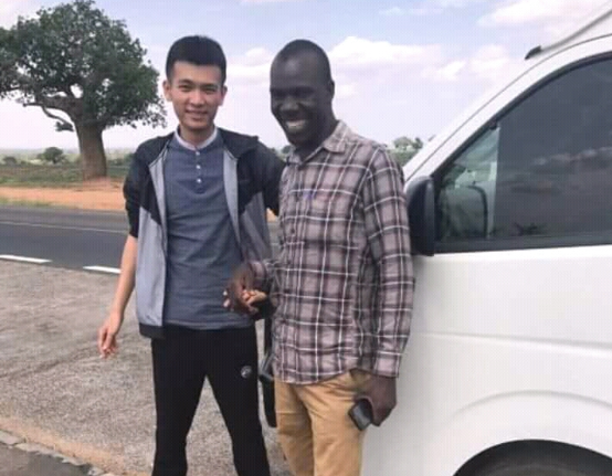 Liu Jiaqi, the man who insulted President Uhuru Kenyatta saying that he looked like ‘a monkey', and one of his employees.