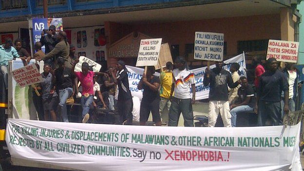 Malawians showed their anger at a demonstration in Lilongwe