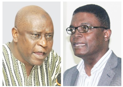 Sulley Amadu   Insider  left  and Dr Emmanuel Akwetey 