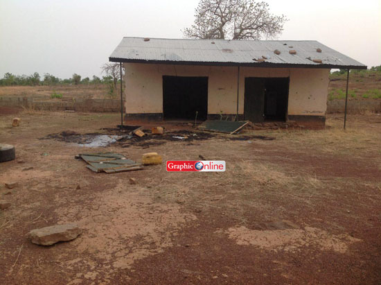 The parcel of land on which the clash occurred which also serves as the boundary between the two communities