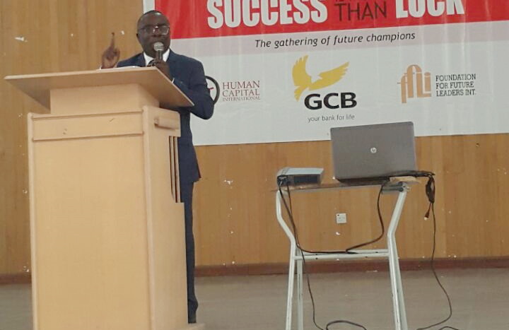 Mr Kwasi Opoku addressing the students