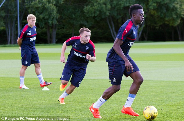 The 21-year-old has been on trial at the Ibrox side and should cost about £250,000 in compensation 