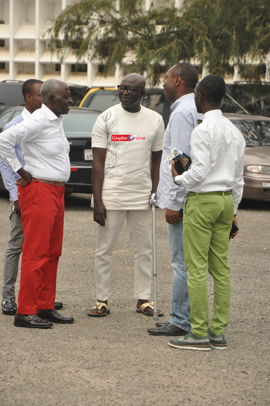 kkd in court wednesday2 KKD, his father and Okyeame at the leaving court premises on Wednesday after proceedings