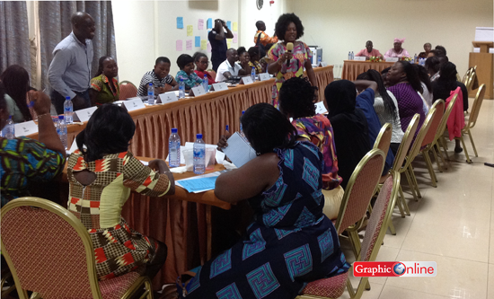 oye lithur3 Dinah Adikoh, Technical Advisor on Gender leading discussions at the workshop