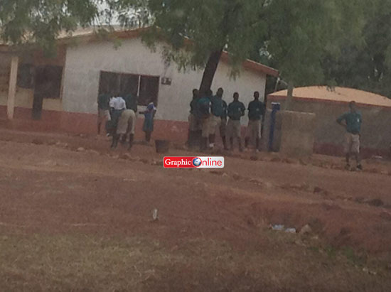 School children in school Monday morning