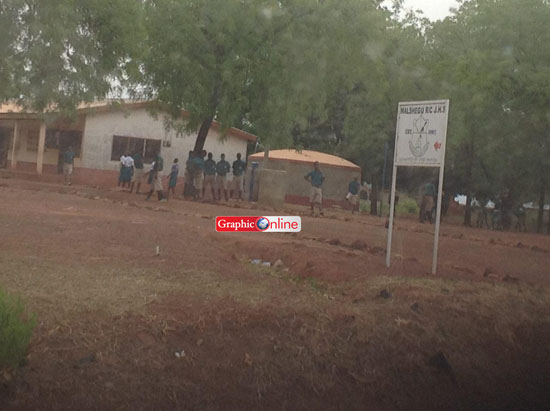 School children in school Monday morning