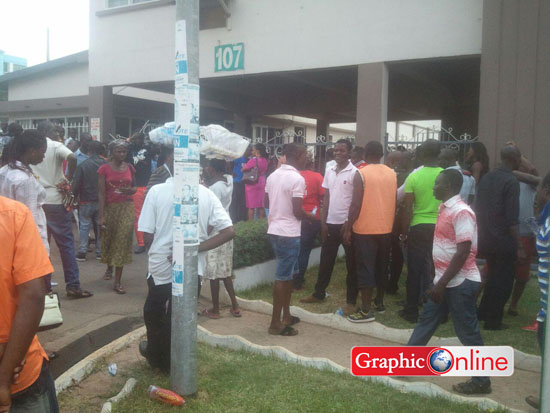 Kumasi Traders at the Kumasi Metropolitan Assembly office