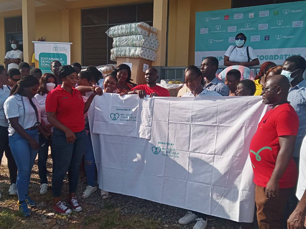 Some of the bedspread and pillow cases donated