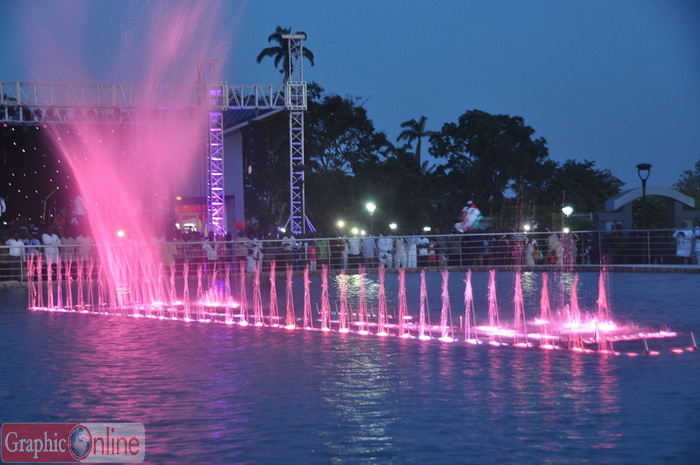 A fountain at the park