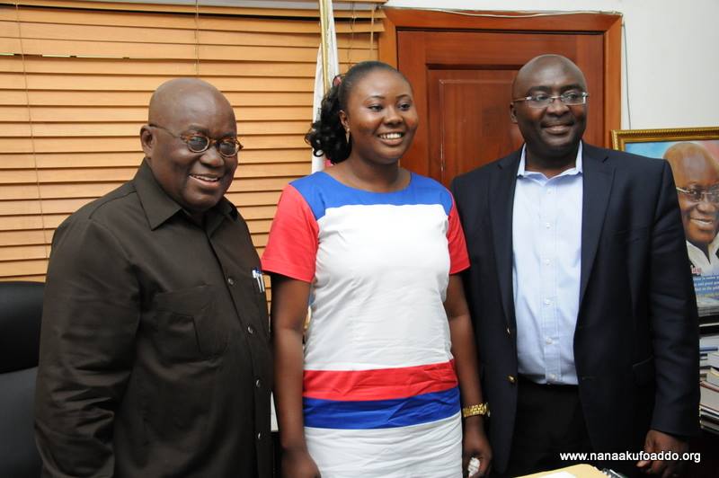 Nana Akufo-Addo, Francisca Oteng-Mensah and Muhammudu Bawumia 