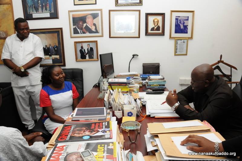 Nana Akufo-Addo in a chat with Francisca Oteng-Mensah 