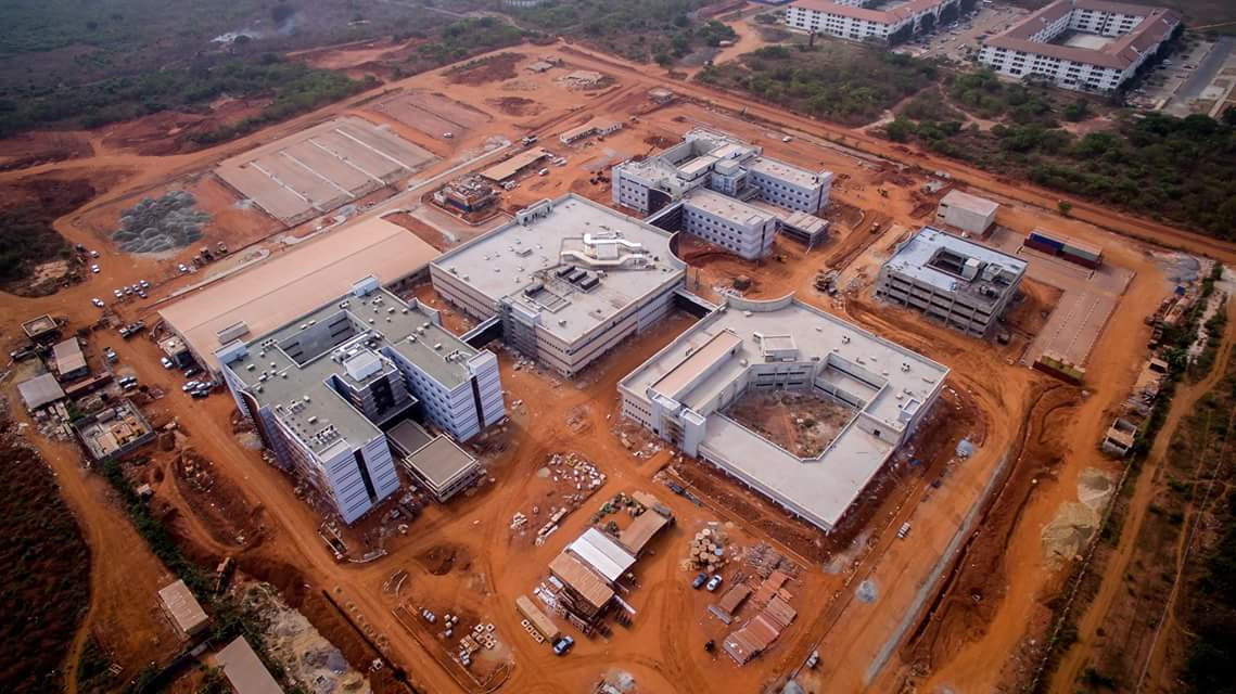 Aerial view of the college Aerial view of the college