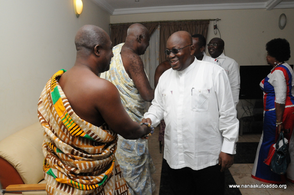 Akufo Addo call on Sunyani chief