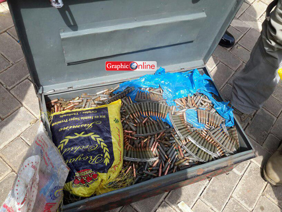 Police retrieved ammunitions in Kumasi  4 