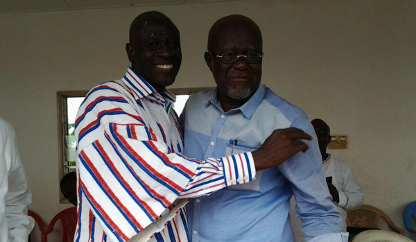 Hackman Owusu Agyemang congratulates winner