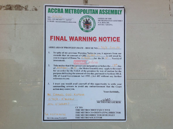 kuffuor house notice