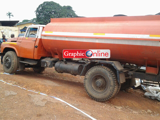 The tanker which had the substances concealed in its compartment