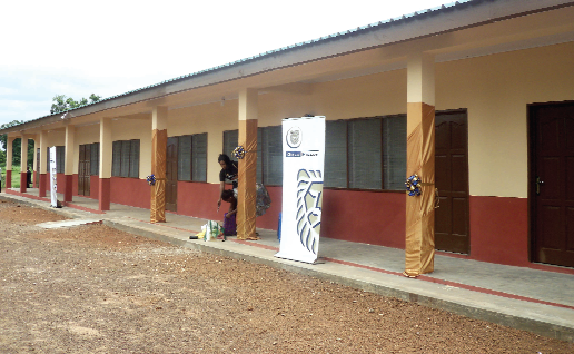 The school building 