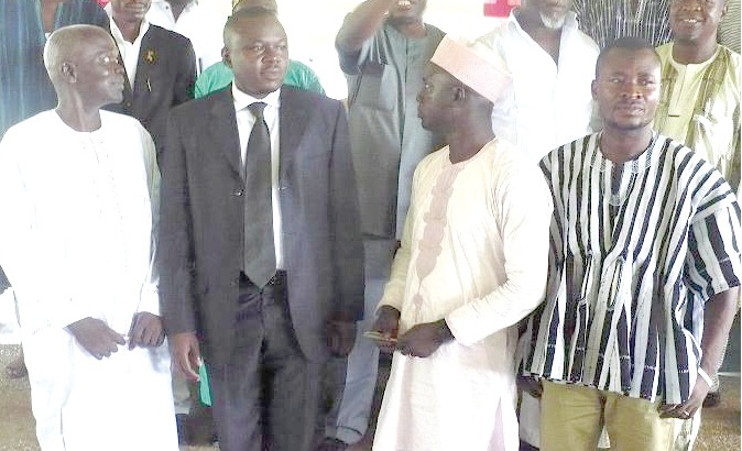 From right: Mr Mumuni Yacin, Central Gonja (in smock); Mr Issifu Laa, Bandow-Zabzugu; Mr Hanan Abdul-Rahman, Tamale (in black suit) and Mr James Jaaga, Bole.
