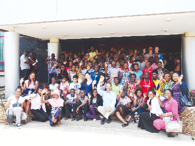 Particpants in the African Gifted Foundation summer (vacation) academy