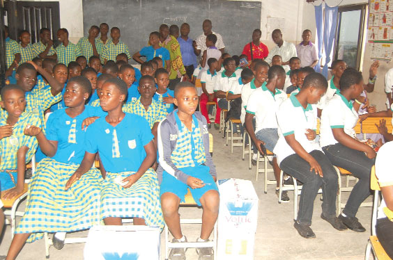 Some supporters from the contesting schools watching the unfolding event closely