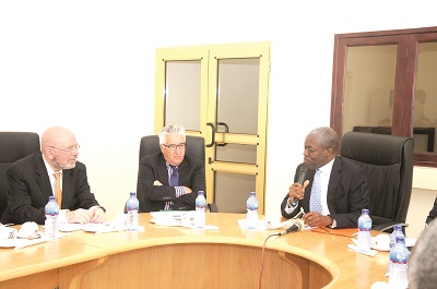  Veep Amissah-Arthur addressing the sector members.