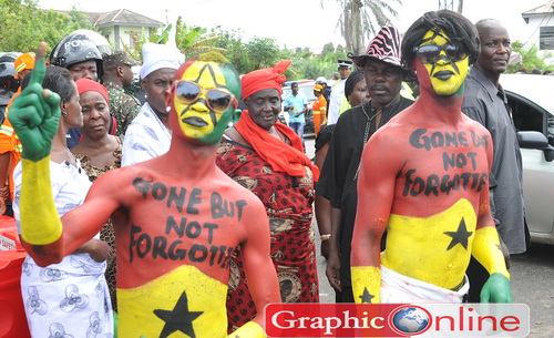 The message is clear; Gone but not forgotten.