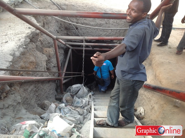 Going underground in a Tanzanian "mine"