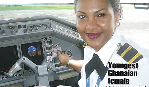 Youngest Ghanaian female commercial pilot - Rachel Bianchi-Quarshie