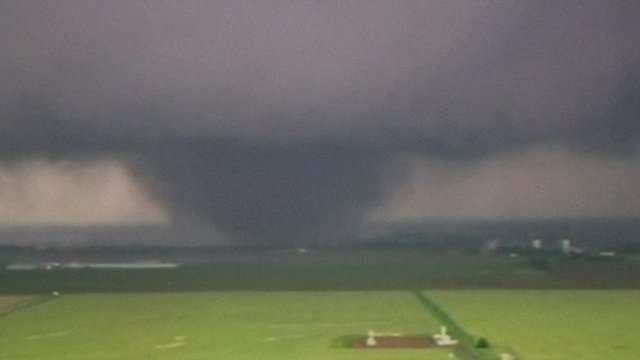 The damage wrought by the tornado was 