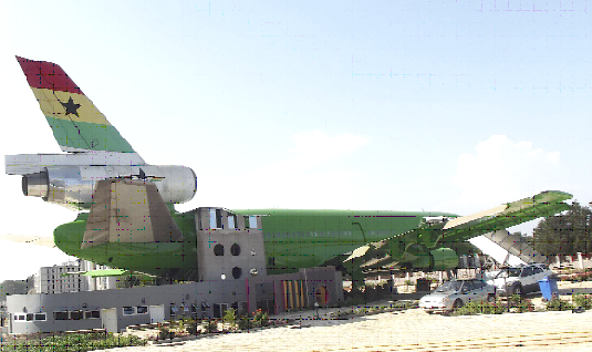 Ghana Airways DC-10 now a restaurant.