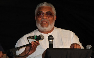 President Rawlings delivers his address