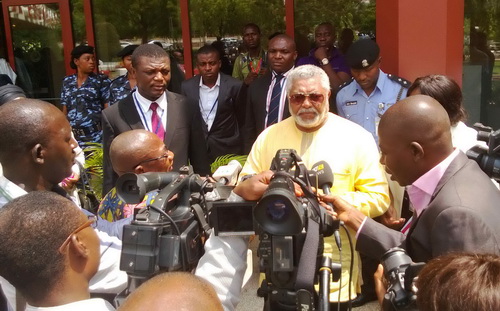 Former President J.J. Rawlings in Nigeria