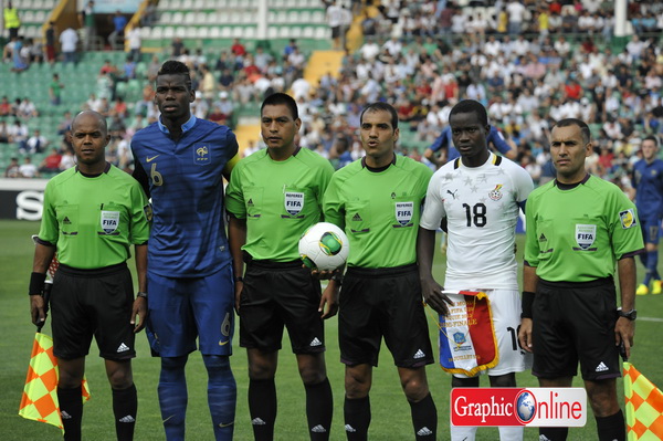 The Black Satellites fell for the second time to the French side in the ongoing tournament. Photo by Emmanuel Quaye