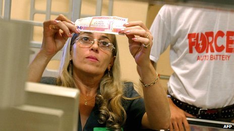 Many goods in Cuba are only available to those with access to the convertible peso, pegged to the US greenback