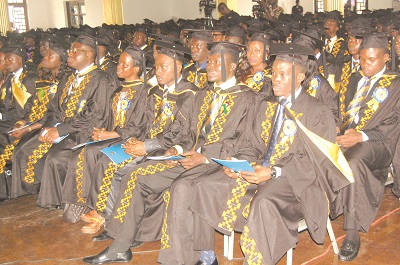 A section of the graduands at the congregation. Picture: Emmanuel Asamoah Addai 